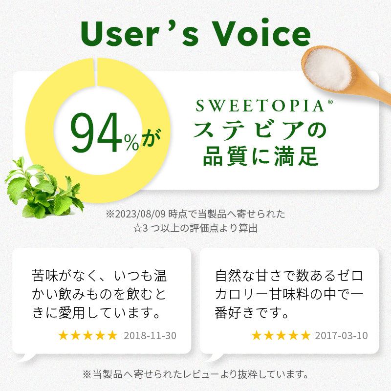 SWEETOPIA STEVIA(ステビア) 800g